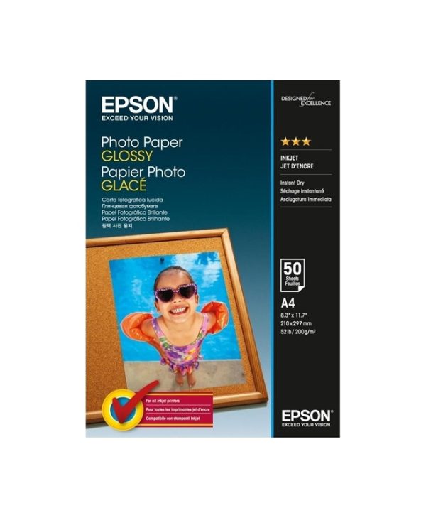 Epson Glossy Photo Paper A4 200g/m² 50 Sheets C13S042539