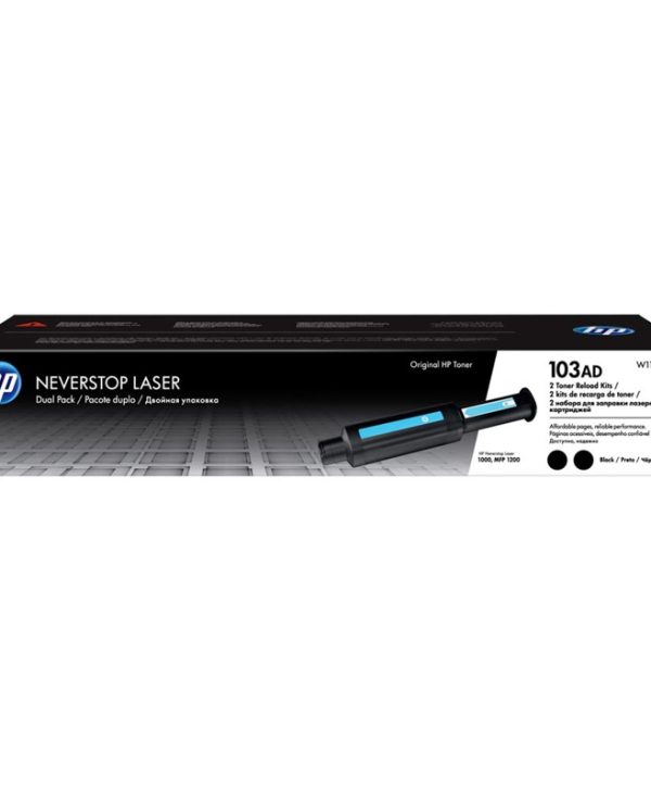 HP 103AD NeverStop Toner 2-Pack 5K Pgs W1103AD