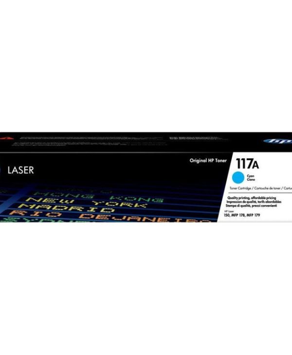 HP 117A Cyan Original LaserJet Toner 700 Pgs W2071A
