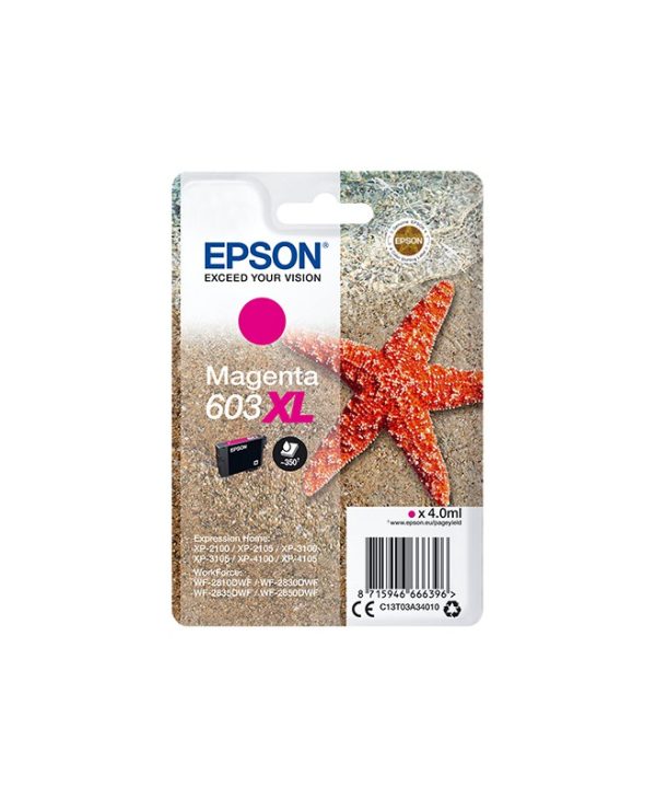 Epson 603XL Magenta Ink 4.0ml C13T03A34010
