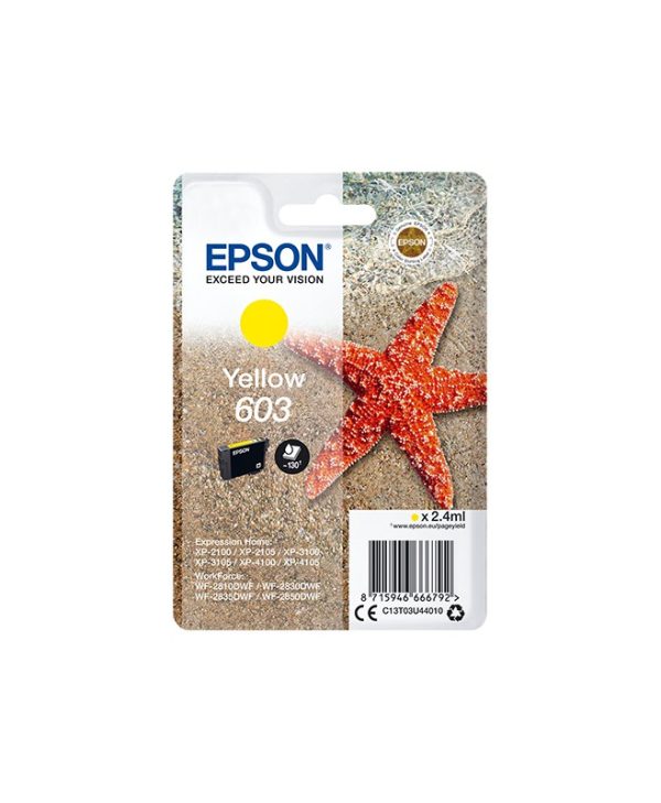 Epson 603 Yellow Ink 2.4ml C13T03U44010