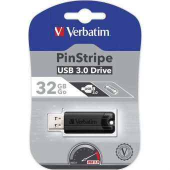 Verbatim PinStripe 32GB USB 3.0 Balck 49317 - Image 4