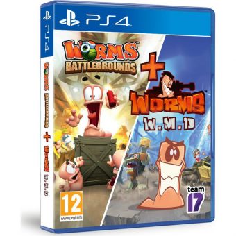 Worms Battlegrounds + Worms WMD Double Pack - PS4