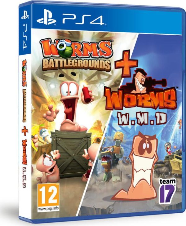 Worms Battlegrounds + Worms WMD Double Pack - PS4