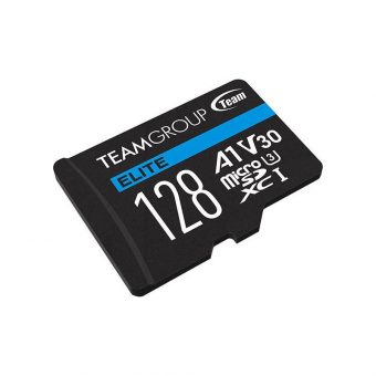TeamGroup Elite R90/W45 microSDXC 128GB Class 10 UHS-I U3 with Adapter TEAUSDX128GIV30A103