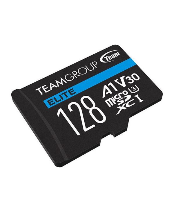 TeamGroup Elite R90/W45 microSDXC 128GB Class 10 UHS-I U3 with Adapter TEAUSDX128GIV30A103