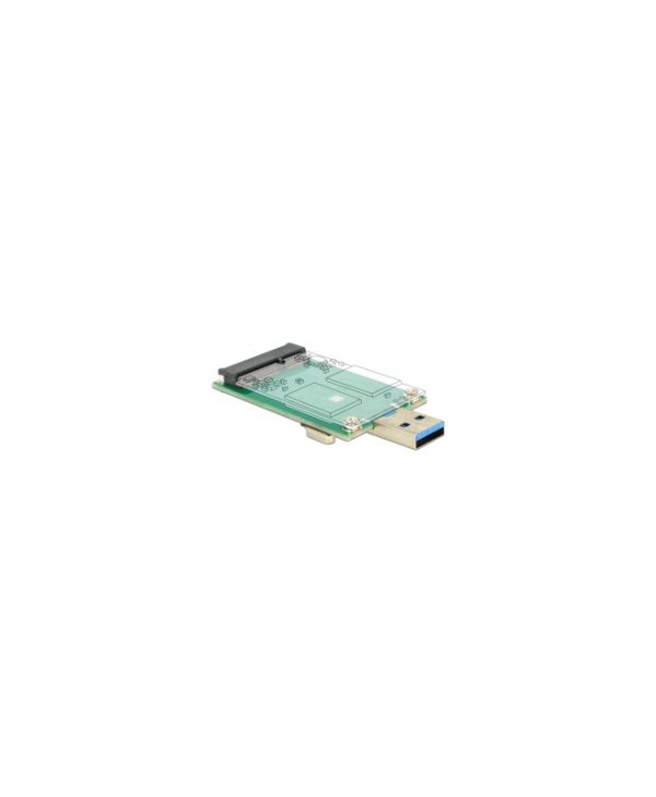 DeLock Converter USB 3.0 Type-A Male to mSATA 62681