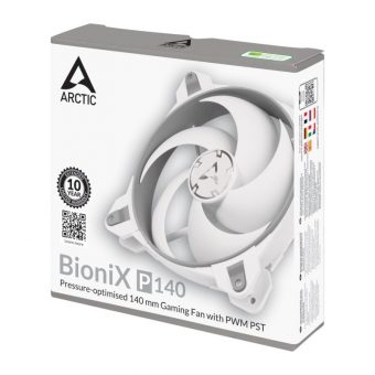 Arctic BioniX P140 PWM PST 14cm Case Fan Grey/White ACFAN00160A - Image 6