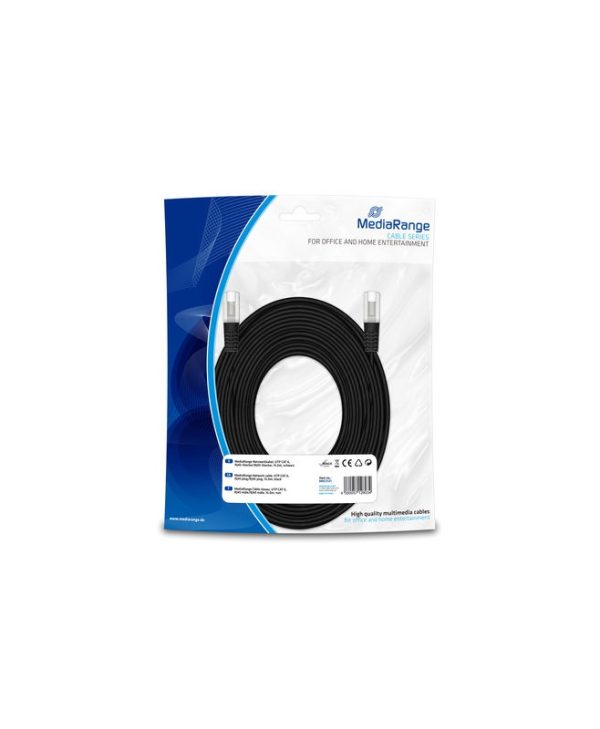 MediaRange UTP Cable Cat.6 15m Black MRCS121