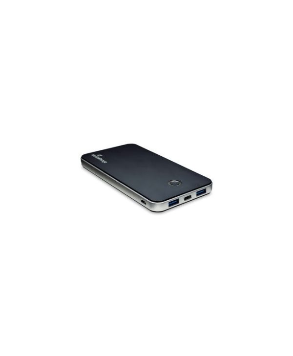 MediaRange Power Bank USB-C Mobile Fast Charger 10.000mAh Black/Silver MR753
