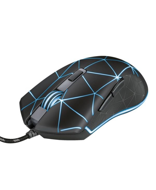 Trust GXT 133 Locx Illuminated Gaming Wired Mouse Black 22988