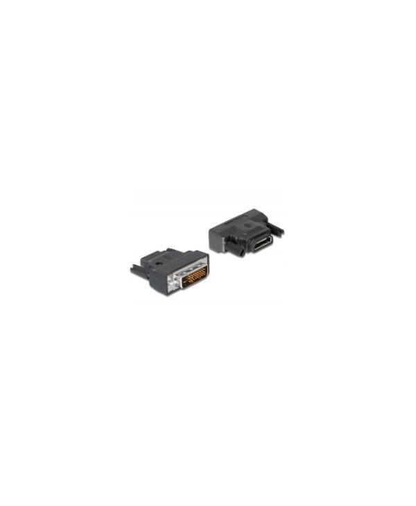 DeLock Adapter DVI 25-Pin Male - HDMI Female with LED Black 65024
