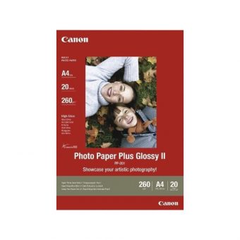 Canon PP-201 Photo Paper Plus II A4 Glossy 265g/m² 20 Sheets 2311B019