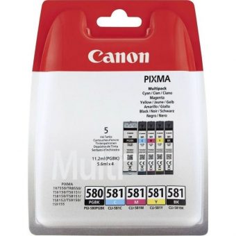 Canon PGI-580/CLI-581 Ink Black/Cyan/Magenta/Yellow Multipack 2078C005