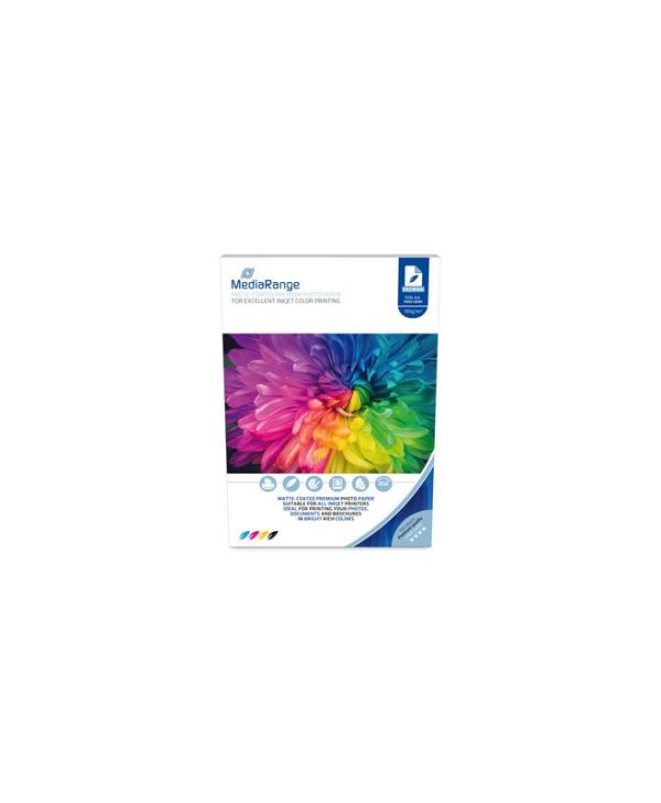 MediaRange A4 Matte Photo Paper 105g 100 Sheets MRINK116