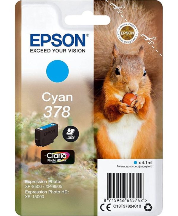 Epson 378 Cyan 4.1ml C13T37824010