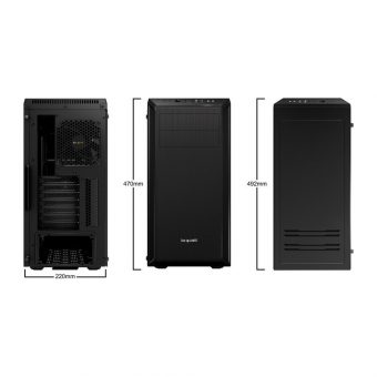 Be Quiet! Pure Base 600 Midi Tower Tempered Glass Black BGW21 - Image 2