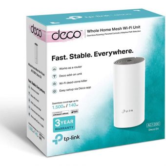 TP-Link AC1200 Whole Home Mesh Wi-Fi System 1-Pack Deco E4 Ver:4.0 - Image 3