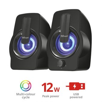 Trust Gemi RGB 2.0 Speakers Black 22948 - Image 3