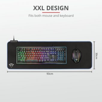 Trust GXT764 Glide-Flex Flexible RGB Mouse Pad 23395 - Image 4