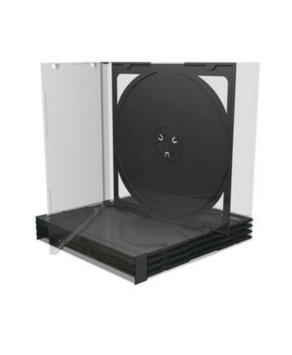 MediaRange CD Jewelcase for 2 Discs 10.4mm Transparent with Black Tray BOX23
