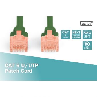 Digitus UTP Cat6 1.5m LSZH Green DK-1617-010/G - Image 3