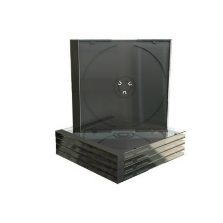 MediaRange CD Jewelcase 10.4mm Transparent with Black Tray BOX22
