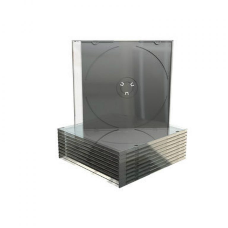 MediaRange CD Slimcase 5.2mm Transparent with Black Tray BOX21