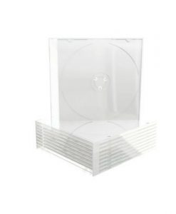 MediaRange CD Slimcase 5.2mm Transparent with Frosted-Clear Tray BOX20