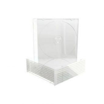 MediaRange CD Slimcase 5.2mm Transparent with Frosted-Clear Tray BOX20