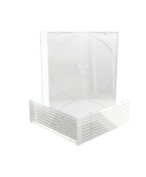 MediaRange CD Slimcase 5.2mm Transparent with Frosted-Clear Tray BOX20