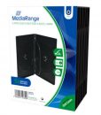 MediaRange DVD Case for 4 Discs 14mm 5-Pack Black BOX35-4