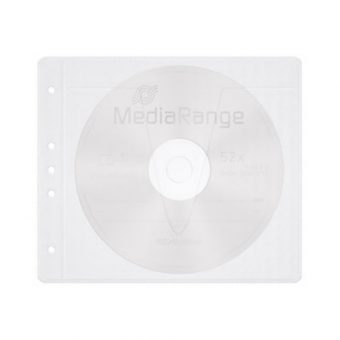 MediaRange Fleece Sleeves for 2 Discs 50-Pack White BOX60 - Image 3