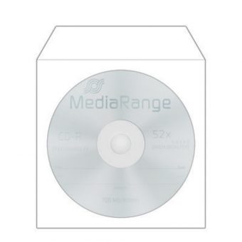 MediaRange Paper Sleeves with Flap and Window 50-Pack White BOX65_2