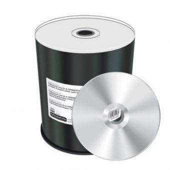 MediaRange Professional Line CD-R 700MB 52x Full Surface Printable White 100 Pack Cake MRPL506-C - Image 2