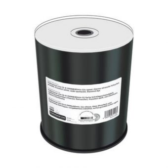 MediaRange Professional Line CD-R 700MB 52x Full Surface Printable White 100 Pack Cake MRPL506-C - Image 3