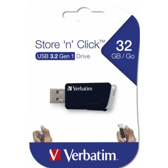 Verbatim Store 'n' Click 32GB USB 3.0 Black 49307 - Image 4
