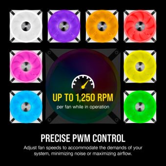 Corsair iCUE QL140WH RGB 14cm 4-Pin PWM White CO-9050105-WW - Image 6