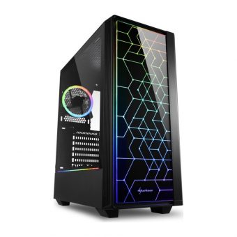 Sharkoon LIT 100 RGB Tempered Glass Midi Tower Black 4044951028153
