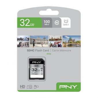 PNY Elite R100 SDCX 32GB UHS-I U1 Class 10 P-SD32GU1100EL-GE