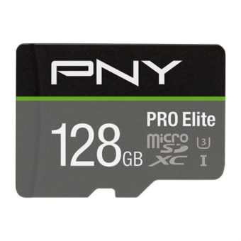 PNY Pro Elite R100 MicroSDXC 128GB UHS-I U3 Class 10 + SD Adapter P-SDU128V31100PRO-GE