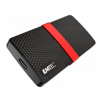 Emtec Power Plus X200 128GB External SSD USB 3.0 Type-C Black ECSSD128GX200