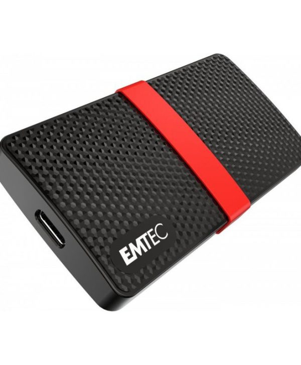 Emtec Power Plus X200 512GB External SSD USB 3.0 Type-C Black ECSSD512GX200