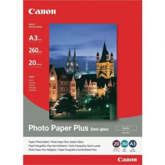 Canon SG-201 Photo Paper Plus A3 Semi Glossy 260gr 20 Sheets 1686B026