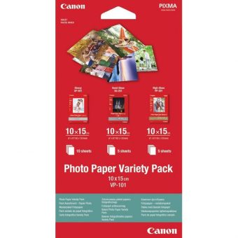 Canon VP-101 Variety Pack A6 (10 x GP-501, 5 x SG-201, 5 x PP-201) 0775B078
