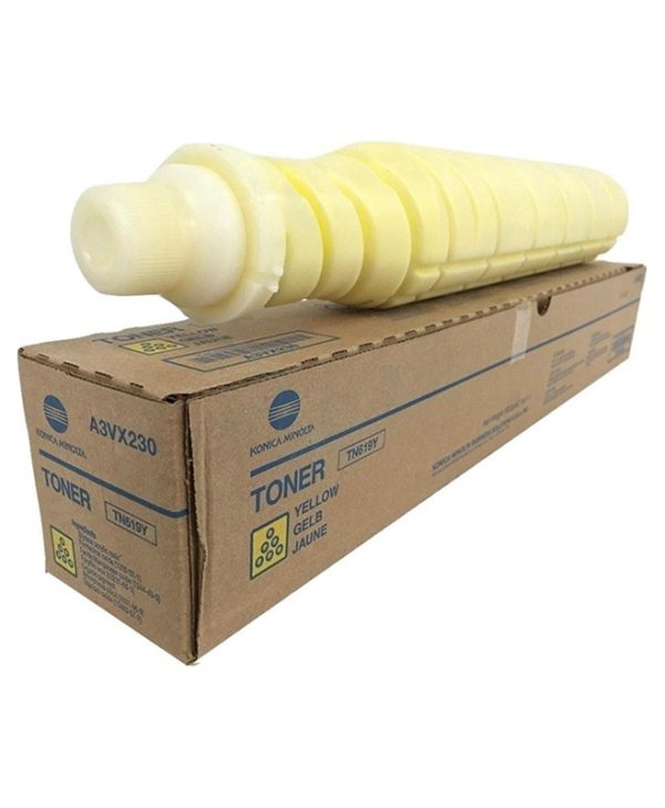 Konica Minolta TN-619Y Toner Yellow 71K Pgs A3VX255