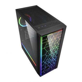 Sharkoon LIT 100 RGB Tempered Glass Midi Tower Black 4044951028153 - Image 2