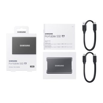 Samsung Portable SSD T7 2TB USB 3.2 Type-C Grey MU-PC2T0T - Image 2