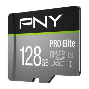 PNY Pro Elite R100 MicroSDXC 128GB UHS-I U3 Class 10 + SD Adapter P-SDU128V31100PRO-GE - Image 2