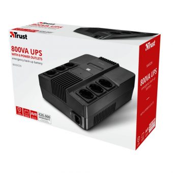 Trust Maxxon 800VA Wall Power UPS 23326 - Image 2